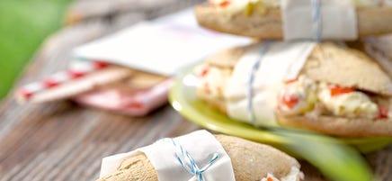 Baguetter med brie och paprika