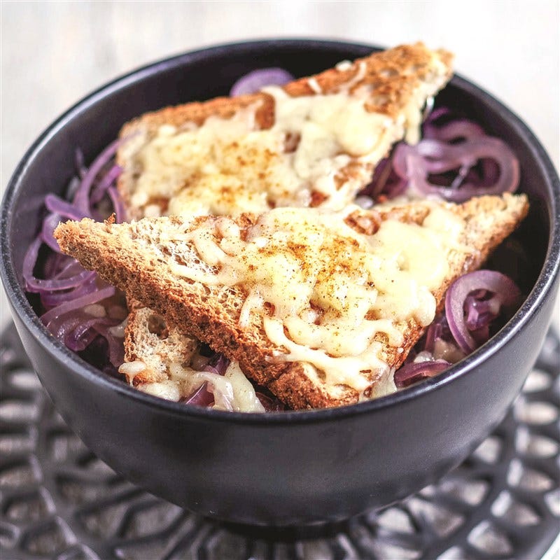 Gegratineerde uiensoep