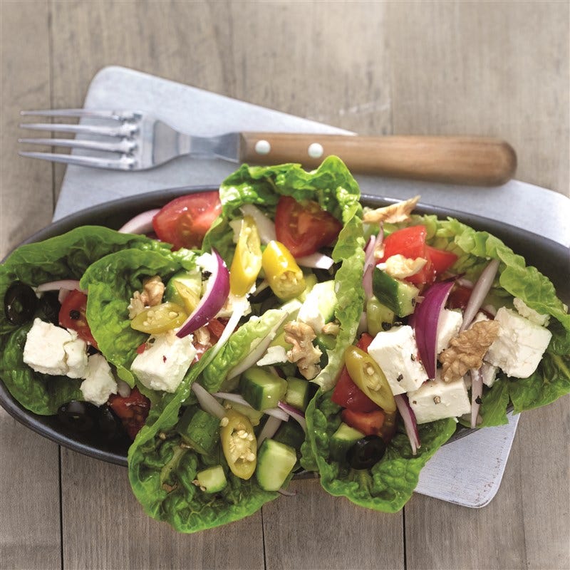 Boerensalade met walnoten