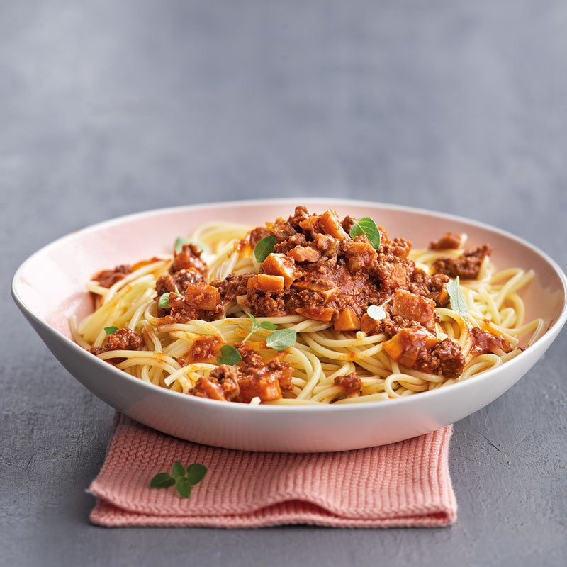 Schnelle Pilz-Bolognese mit Spaghetti Rezept | WW Deutschland Schnelle Pilz-Bolognese mit Spaghetti Rezept | WW Deutschland