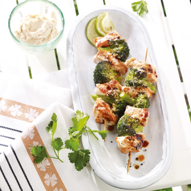 Photo de Brochettes de poulet tandoori et dip à la cacahuète prise par WW