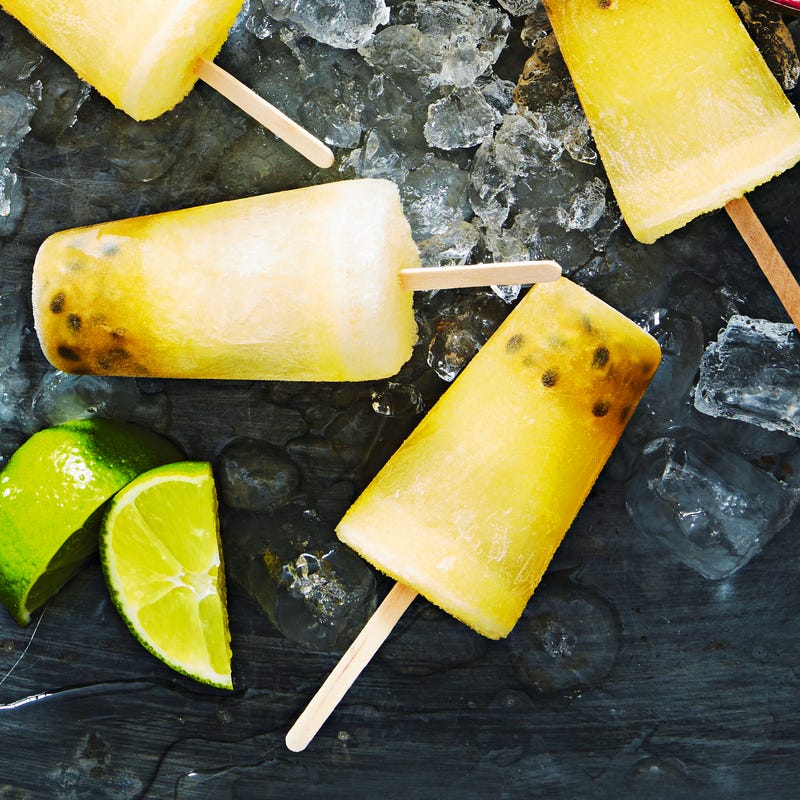 Photo of Tropical Prosecco cocktail ice lollies by WW