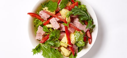 Leftover Easter ham and pineapple salad