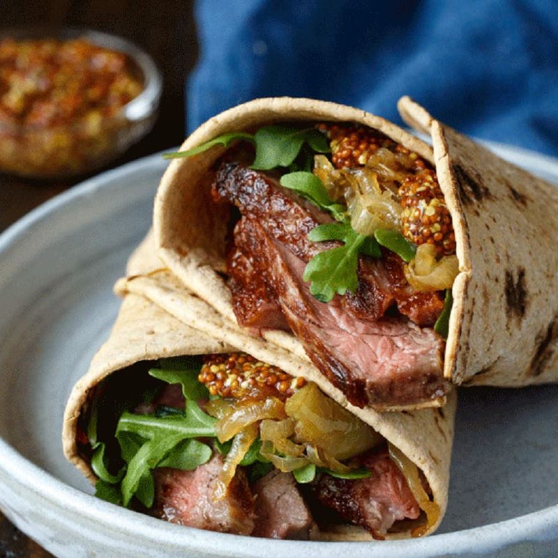 Photo of Steak wrap with caramelized onions by WW