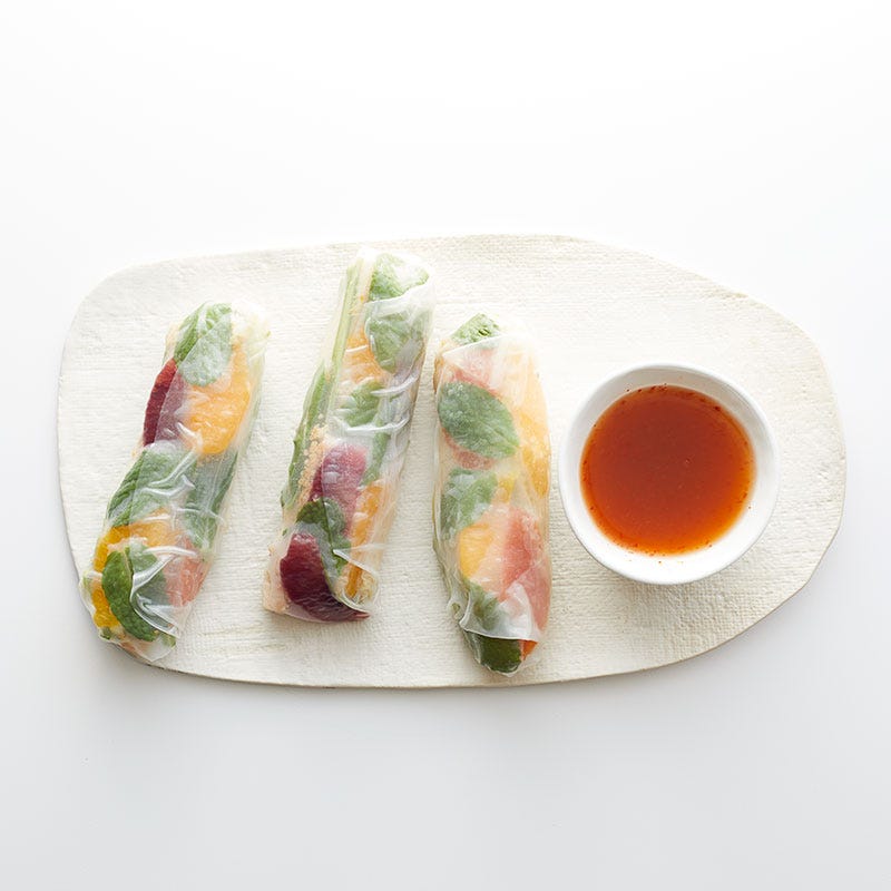 Photo of Moroccan Chicken Summer Rolls with Spicy Orange Dipping Sauce by WW