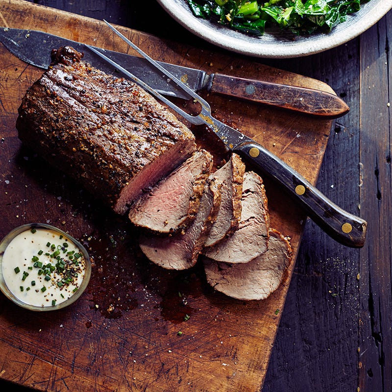 Photo of Smoked beef tenderloin with smoked garlic aioli by WW