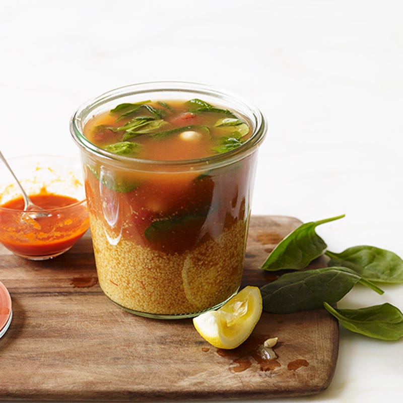 Photo of Instant Couscous-Chickpea Soup For One by WW
