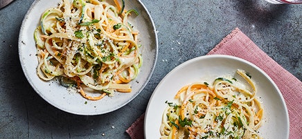 Fettuccine Alfredo tricolores