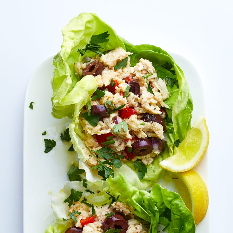 Photo of Mediterranean tuna salad lettuce wrap by WW