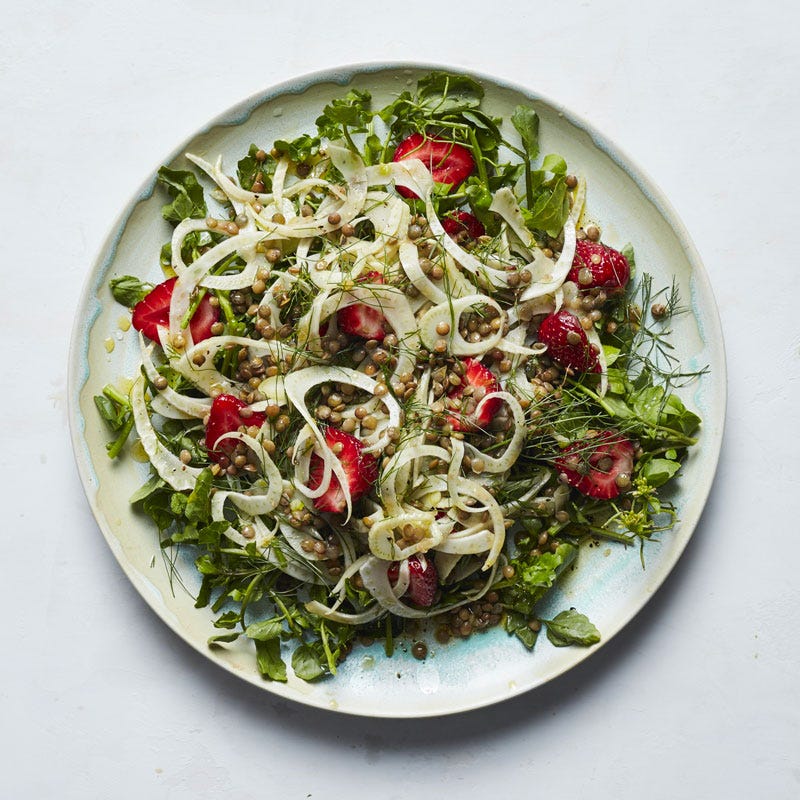 Photo of Lentil, strawberry & watercress salad by WW