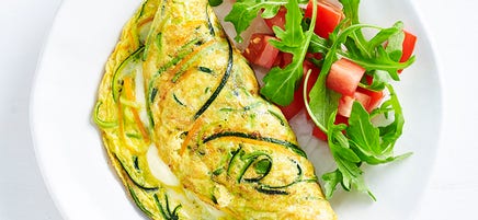 Oodles of zoodles omelette