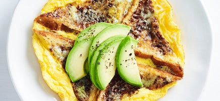 Happy little Vegemite omelette
