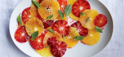 Double orange-mint salad