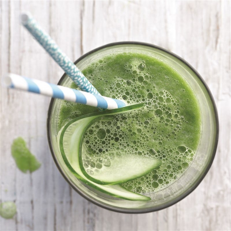Verfrissende smoothie met komkommer en gember