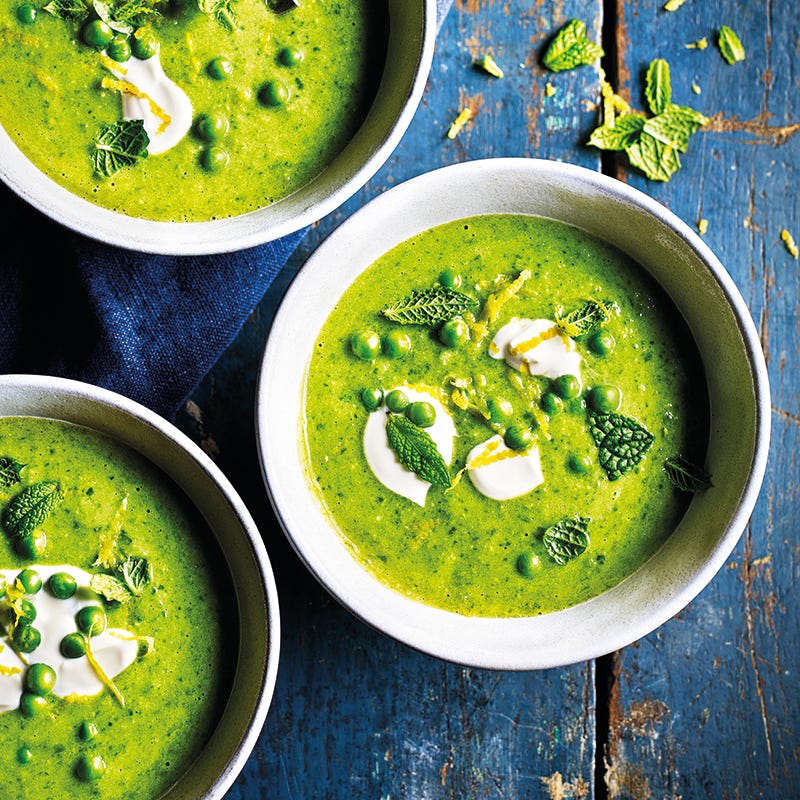 Photo of Pea, mint & crème frâiche soup by WW