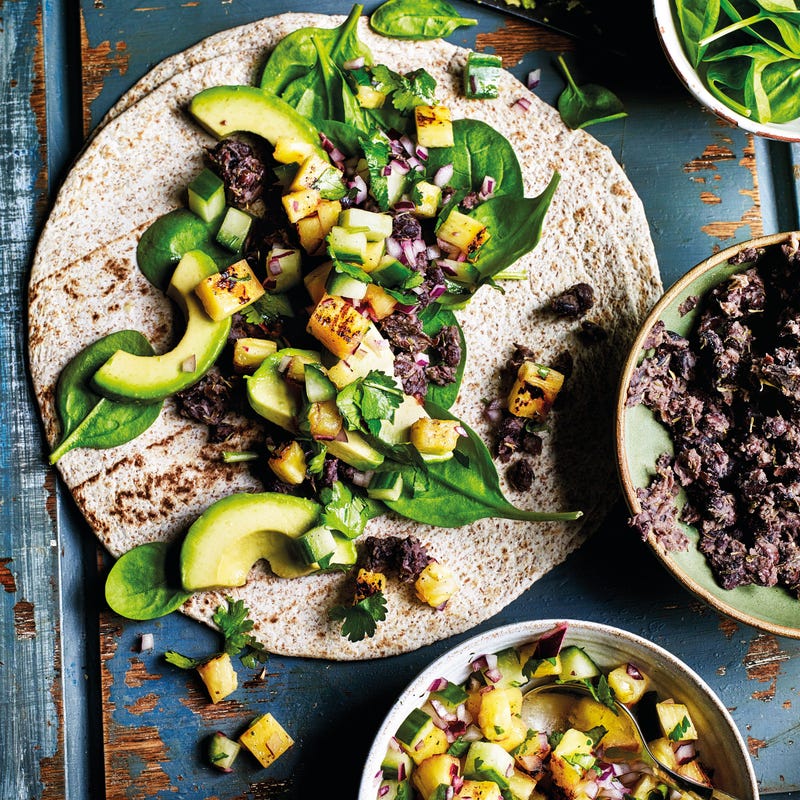 Photo of Black bean & avocado wraps by WW
