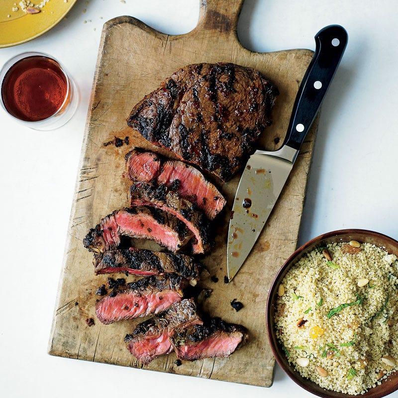 Photo of Harissa-spiced sirloin with mint couscous by WW
