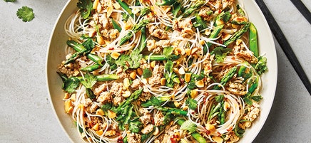 Thai turkey, noodle & asparagus salad