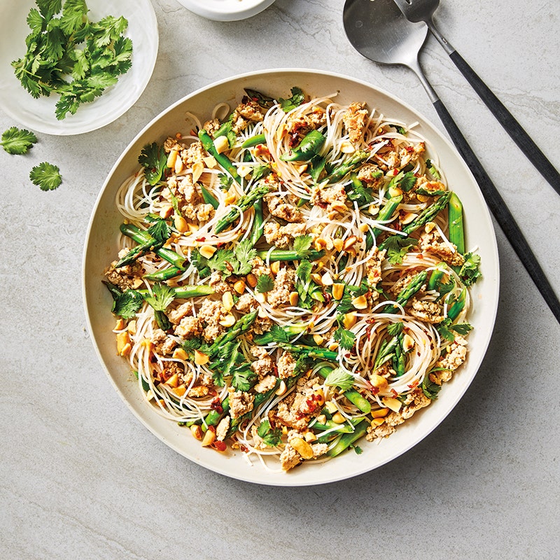 Thai Turkey, Noodle & Asparagus Salad