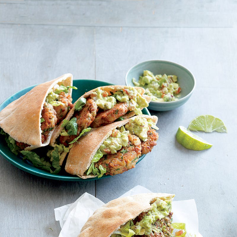 Photo of Falafel sandwiches with avocado-lime sauce by WW