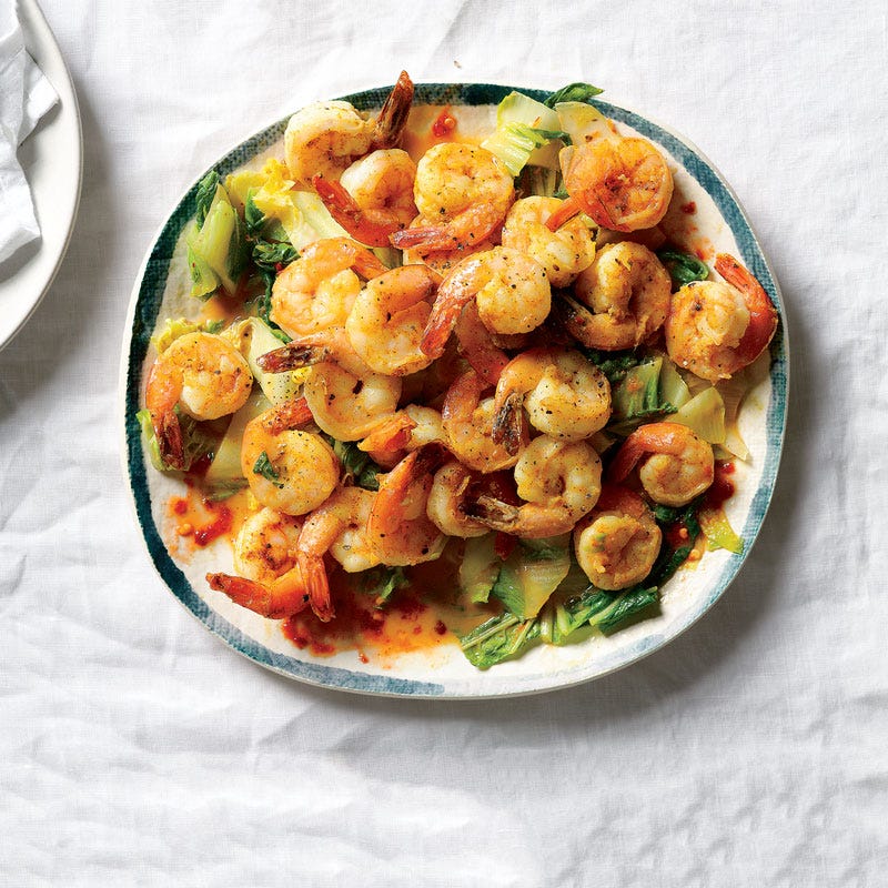 Photo of Curried shrimp with Napa cabbage by WW