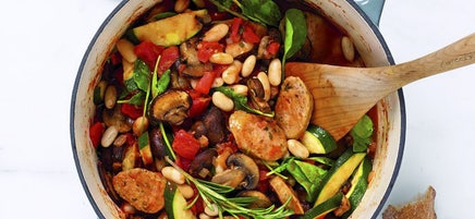 Tuscan Sausage & Bean Stew