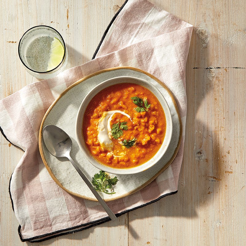 Curried Red Lentil and Pumpkin Soup
