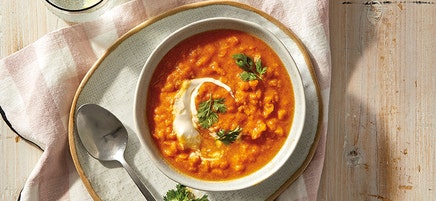 Curried Red Lentil and Pumpkin Soup
