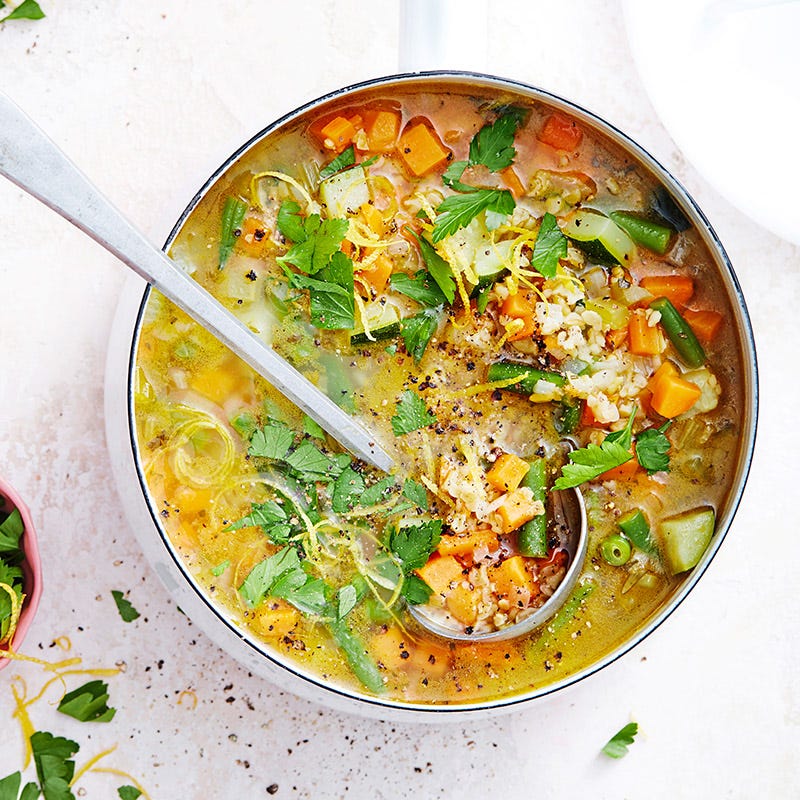 Photo of Freekeh and vegetable soup by WW