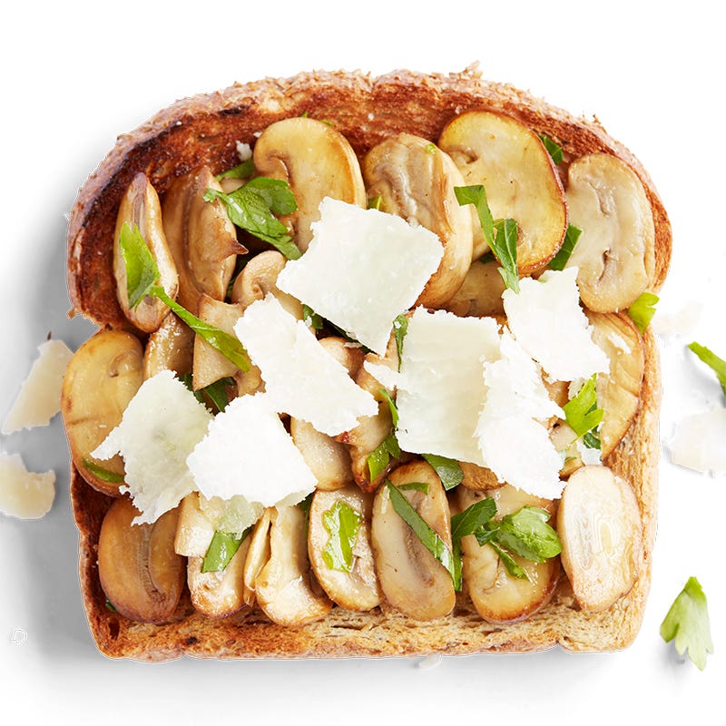 Photo of Garlic mushroom and parmesan toast topper by WW