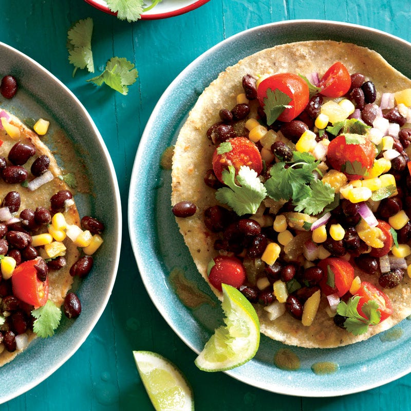 Photo of Black Bean, Tomato & Corn Salad Tostadas by WW