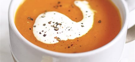 Soupe aux carottes et à la vanille