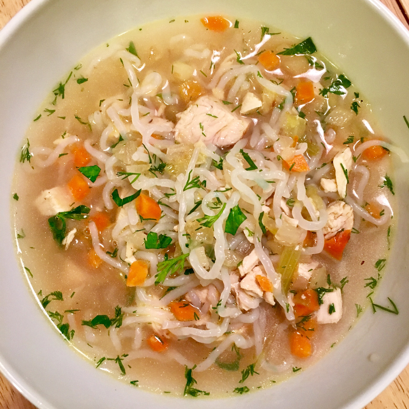 Photo of Chicken noodle soup with lemon and dill by WW