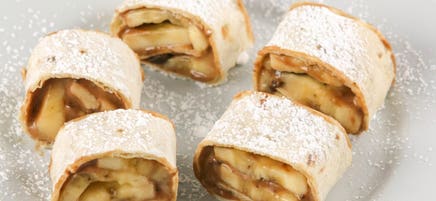 Chocolate, peanut butter and banana rugelach
