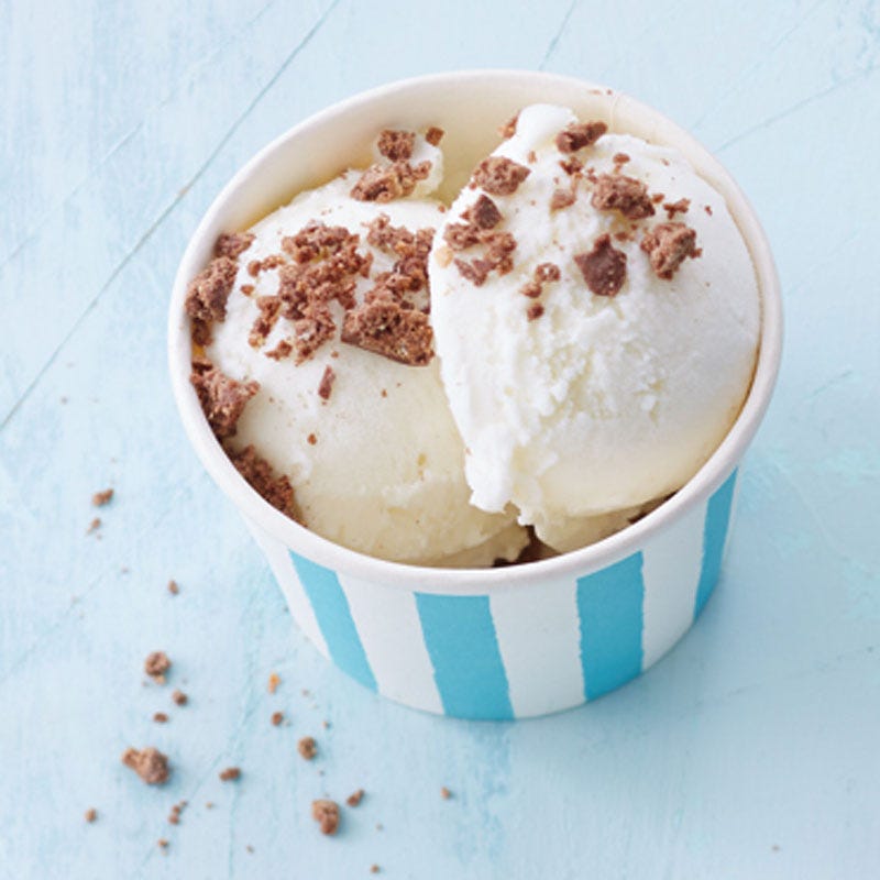 Frozen Yoghurt mit WW Florentiner-Topping