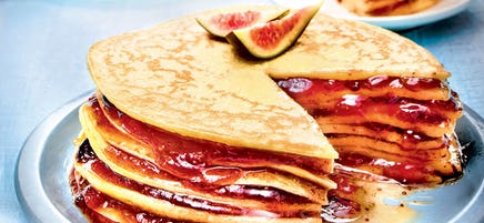 Gâteau de crêpes à la figue