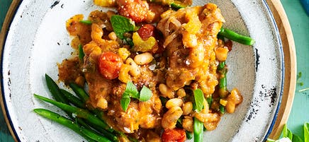 Sicilian chicken casserole