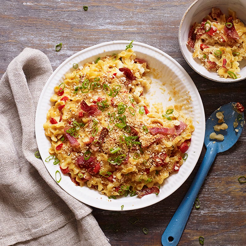 Photo de Macaroni au fromage au bacon et au cheddar fort par WW