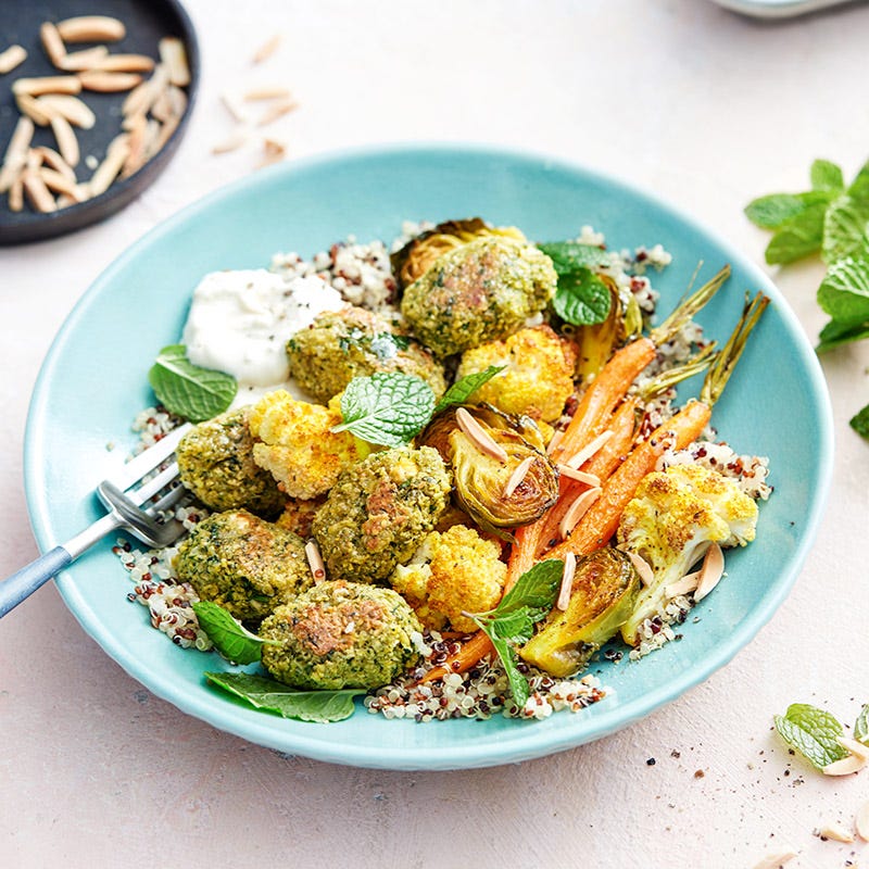 Photo of Roast vegetable and falafel bowl by WW