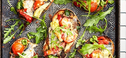 Sardine and antipasto ciabatta melts