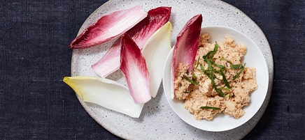 Lemon-fennel roasted cauliflower spread