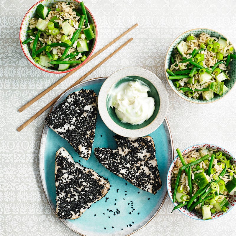 Photo of Sesame swordfish with Japanese style salad by WW