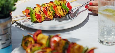 Chicken tandoori skewers