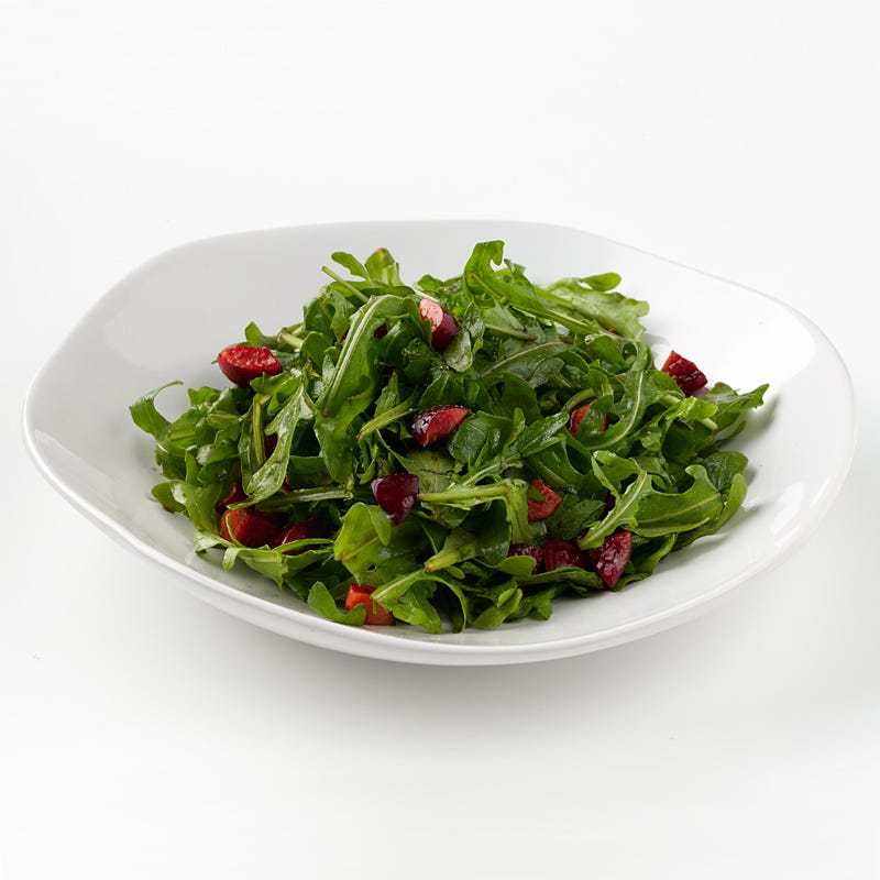 Arugula with cherry vinaigrette