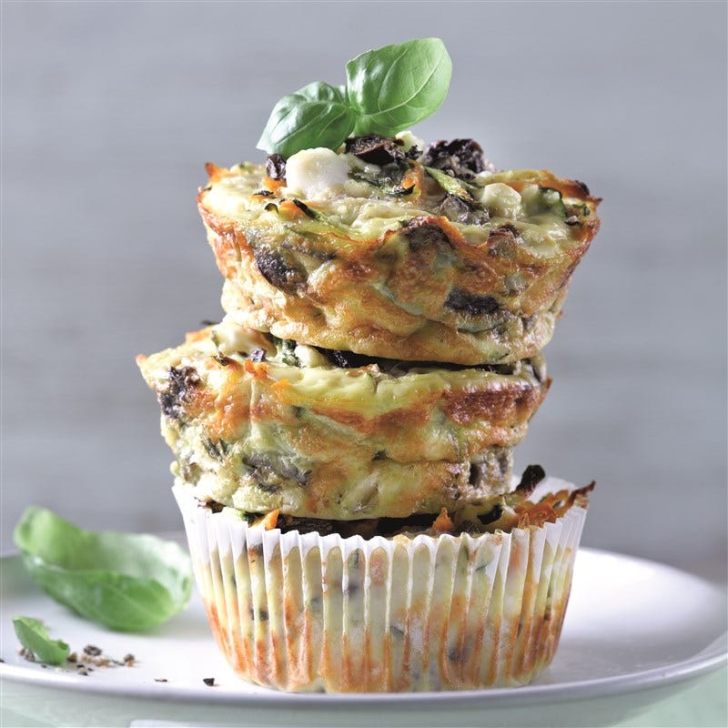 Groentemuffins met feta