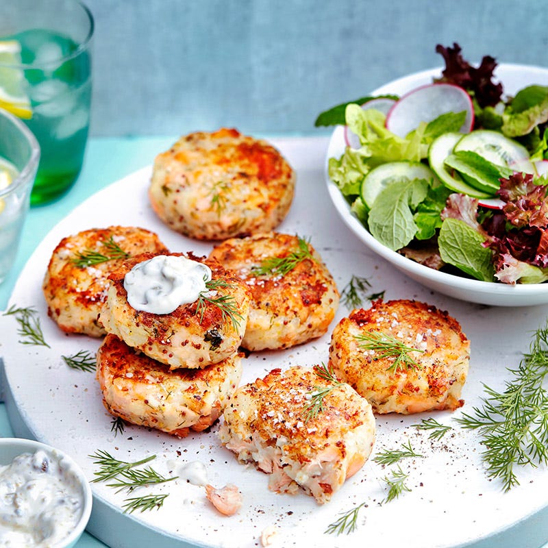 Photo of Dill and mustard salmon cakes by WW