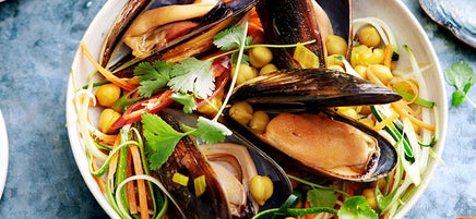 Curried mussels