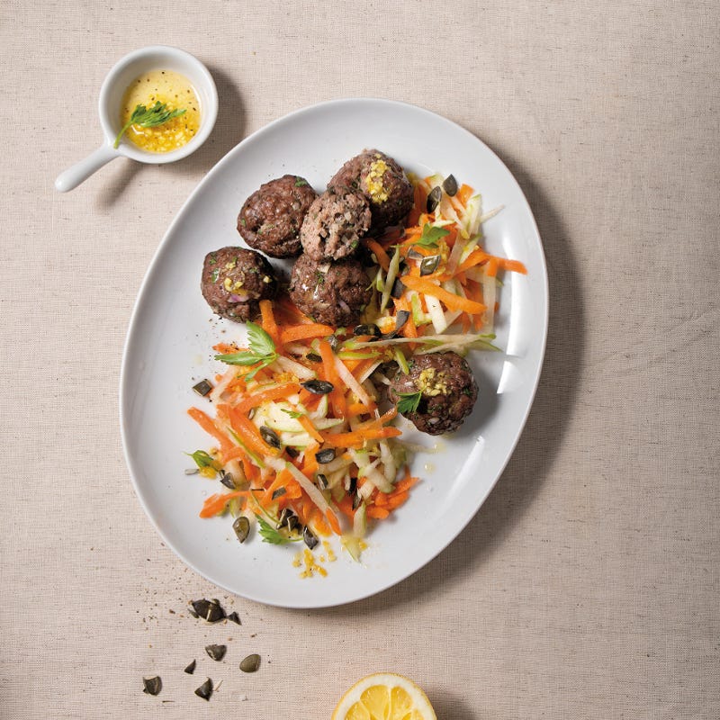 Petersilienhackbällchen