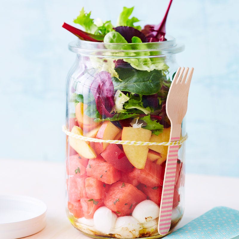 Melonen-Mozzarella-Salat