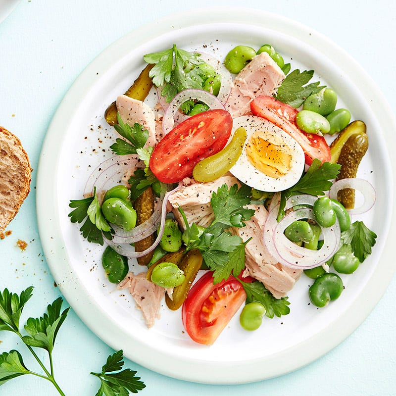 Photo of Tuna and broad bean nicoise by WW